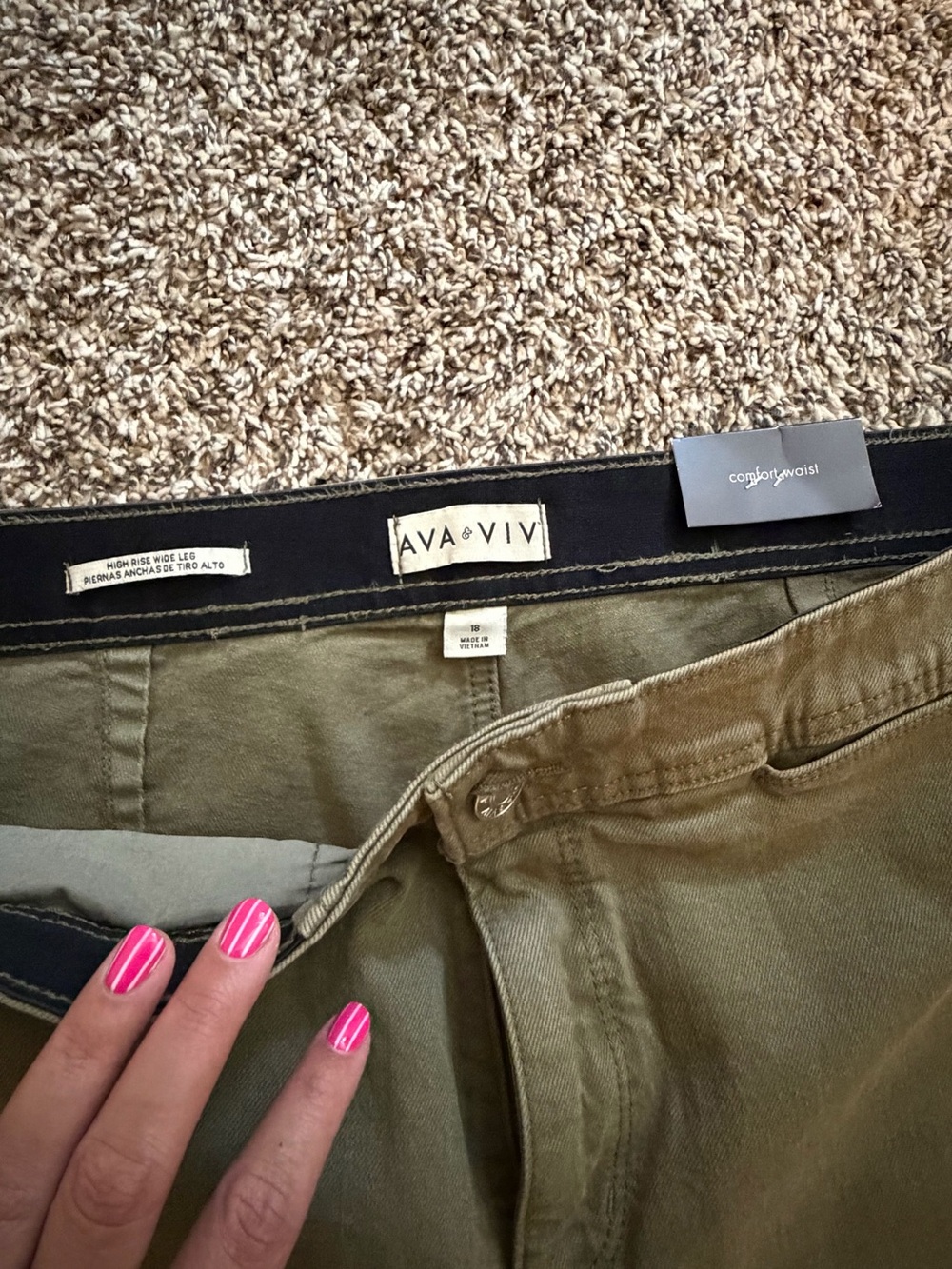 High Rise Wide Leg Pants - Picture 3 of 3